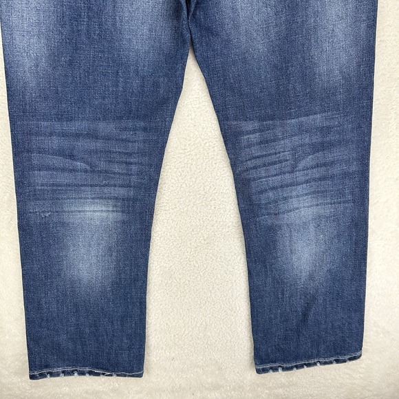 T.K. Axel Slim Boot Cut Stretch Blue Denim Jeans Mens 32x30 NEW - Picture 14 of 16